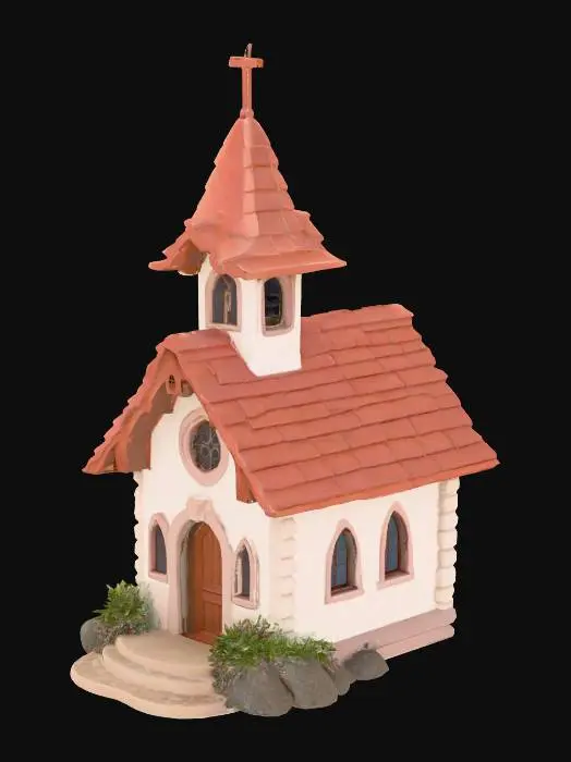 3D model for kleine Dorfkirche