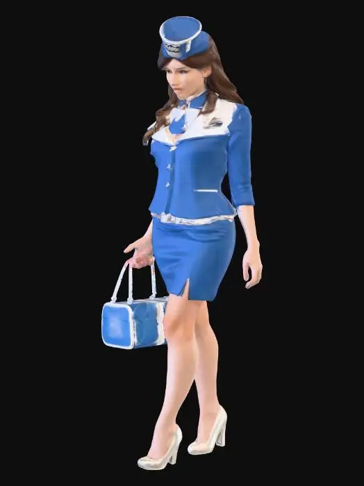3D model for Flight Attendant Costume