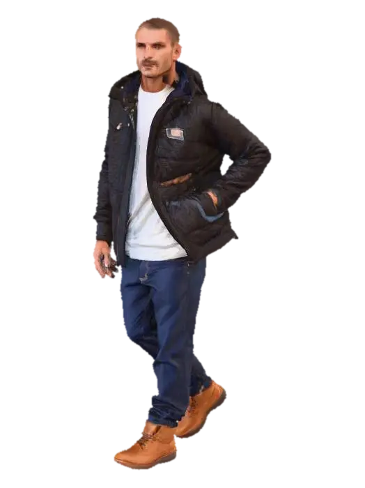 3D-модель Man in Stylish Outerwear - Trendy, сгенерированная ИИ