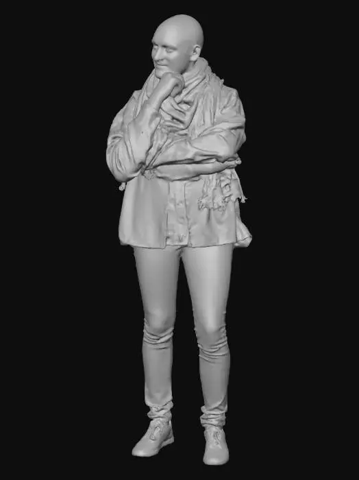 3D model for Contemplative Fashionista