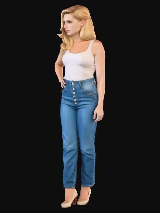 3D model for Elegance in Denim