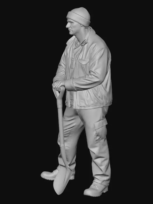 3D model for Worker at Rest