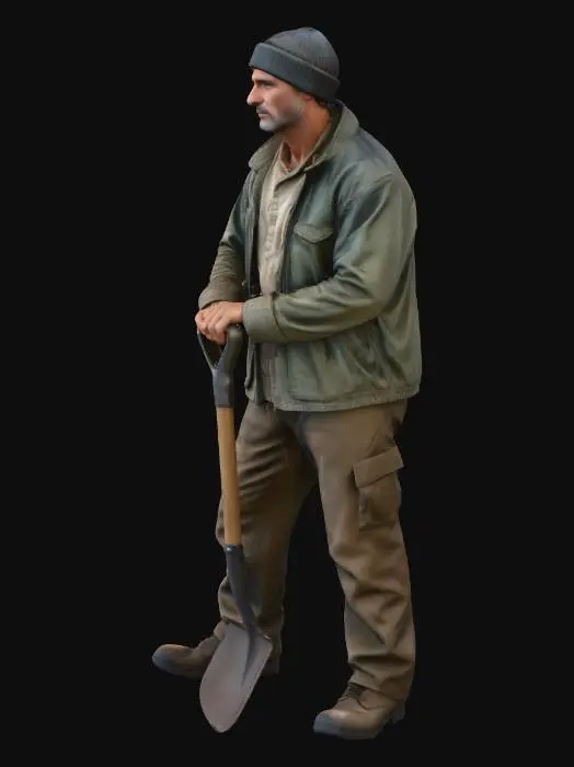 3D model for Worker at Rest