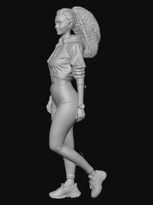 3D model for Athletic woman