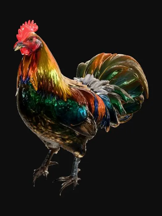 3D model for Majestic Rooster