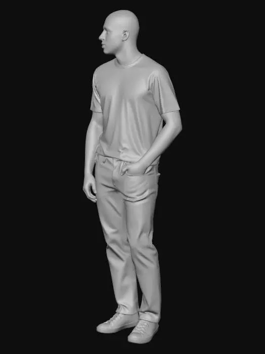 3D model for Man-T-Shirt and Jeans