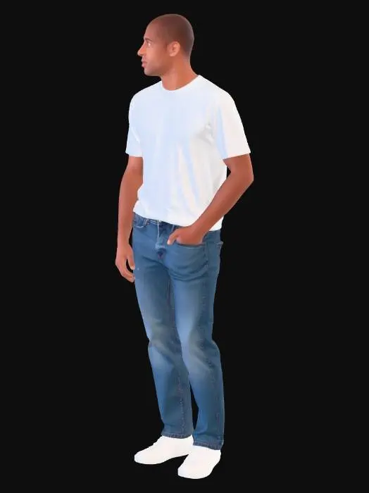 3D model for Man-T-Shirt and Jeans