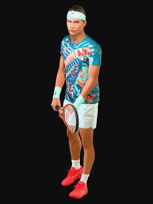 3D model for Teal Geometry on the Court