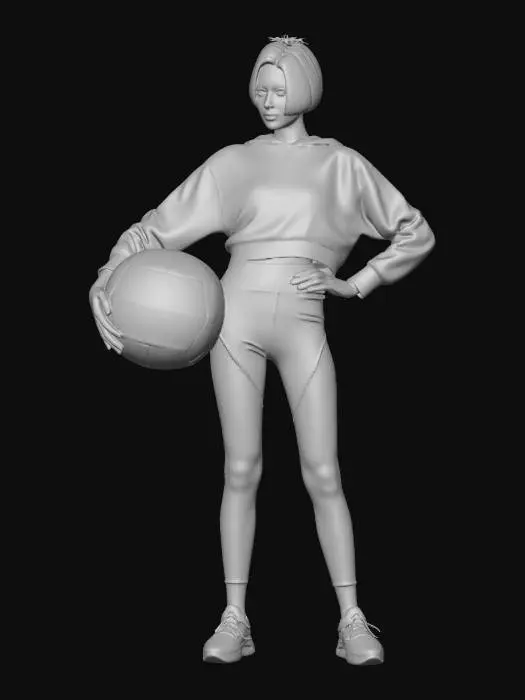3D model for Athletic Confidence with Volleyball