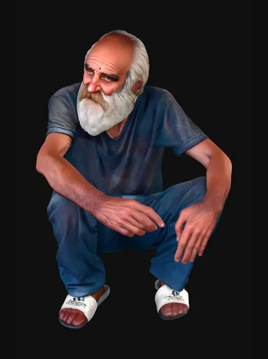 3D model for Contemplative Elder