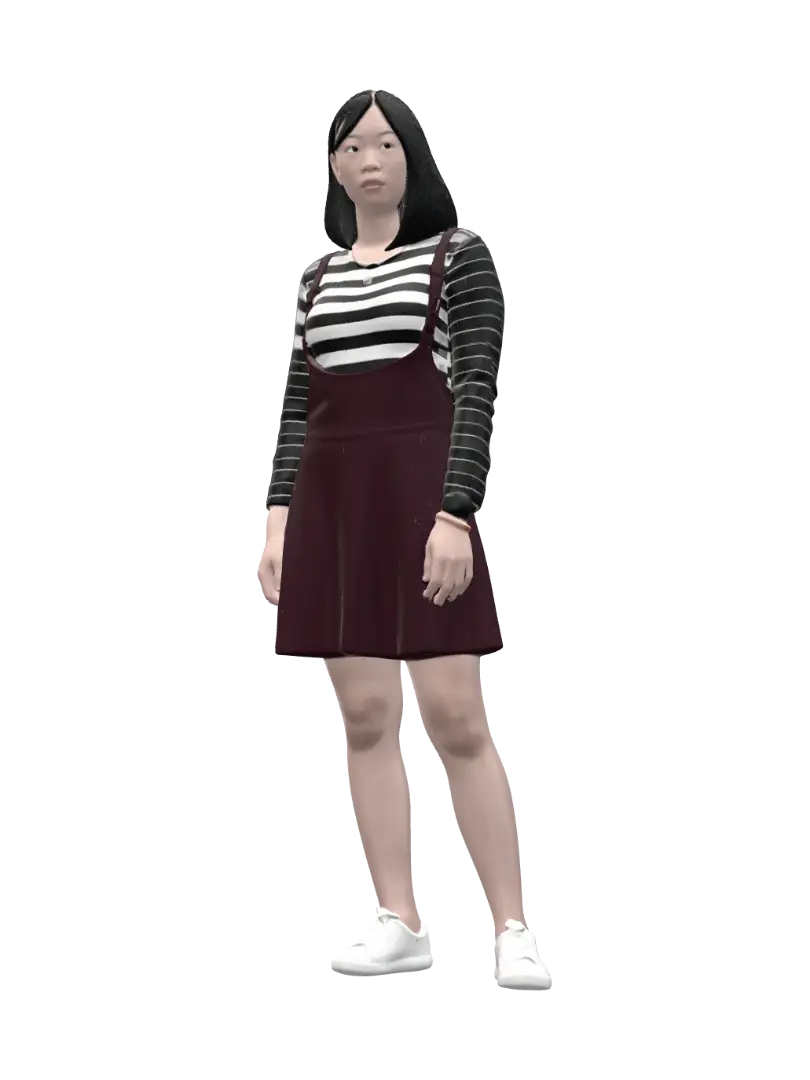Model - Blank 3D model, vytvořený pomocí AI