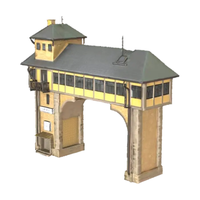 Stellwerk - Railway 3D model, vytvořený pomocí AI