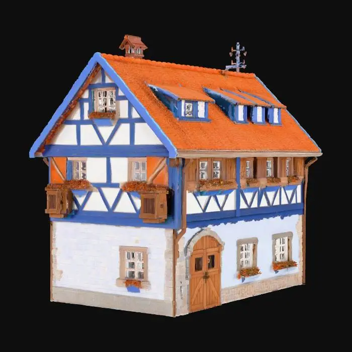 3D model for Fachwerkhaus