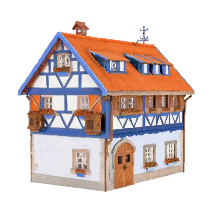 โมเดล 3D ของ Fachwerkhaus - German สร้างโดย AI