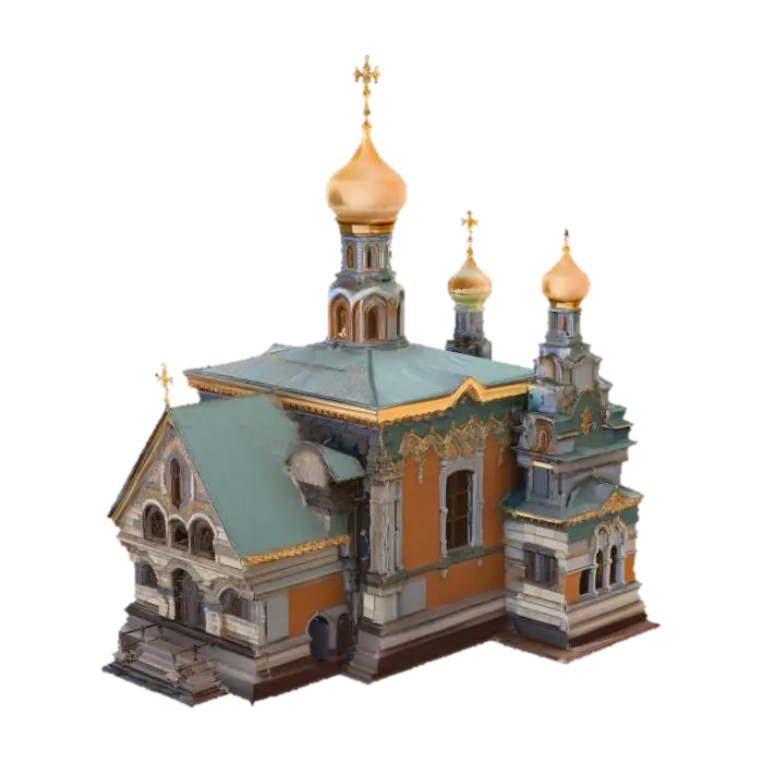 Modelo 3D de Russian chapel - Church, generado por IA