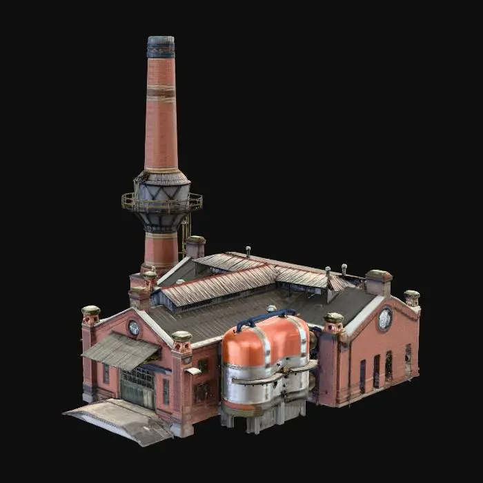 3D model for Brick Factory Building