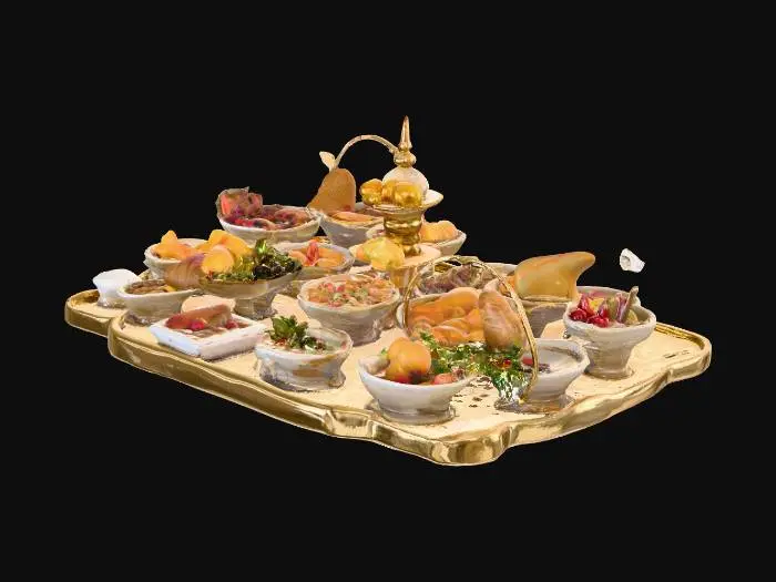 3D model for deserts buffet