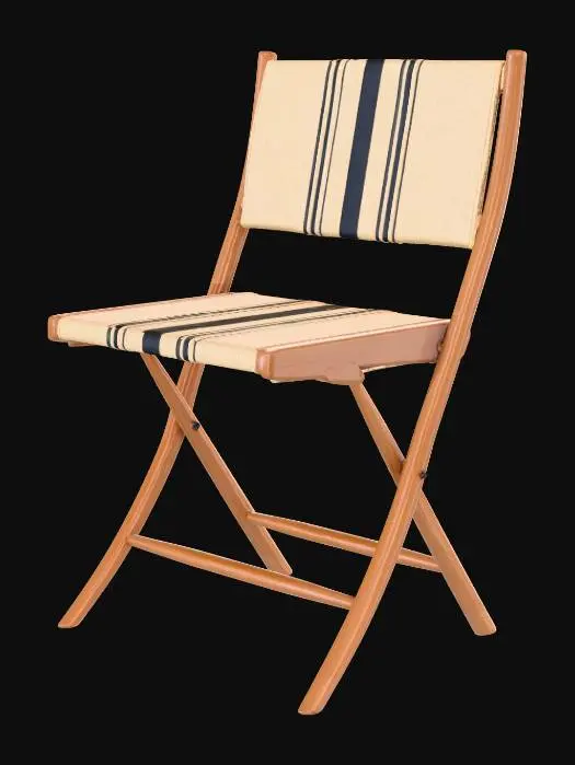 3D model for Striped Folding Chair