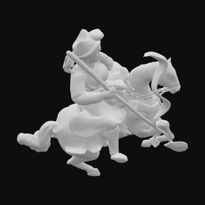3D model for JAAT Warrior on Horseback