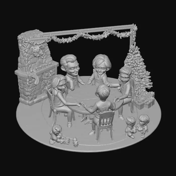 3D model for A beautiful Family moment, , #Christmas2025#