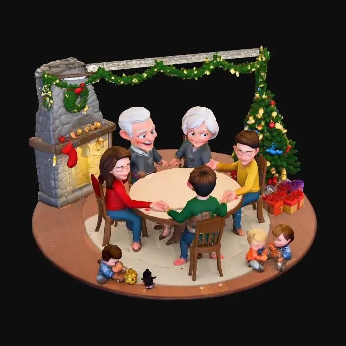 3D model for A beautiful Family moment, , #Christmas2025#