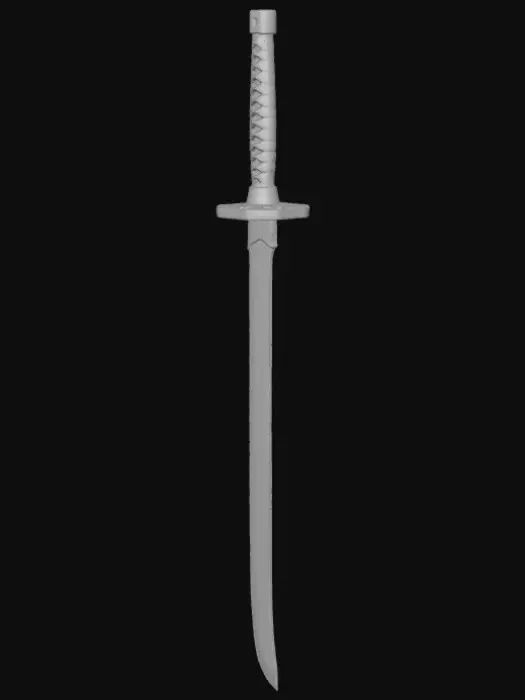 3D model for A modern cyberpunk katana