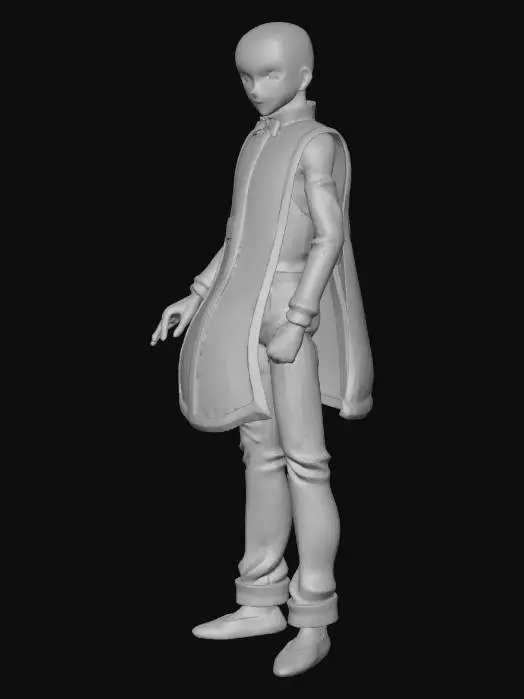 3D model for Kurapika Bald
