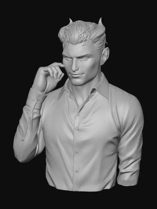 3D model for Demonic Charisma Tiefling Sorcesser