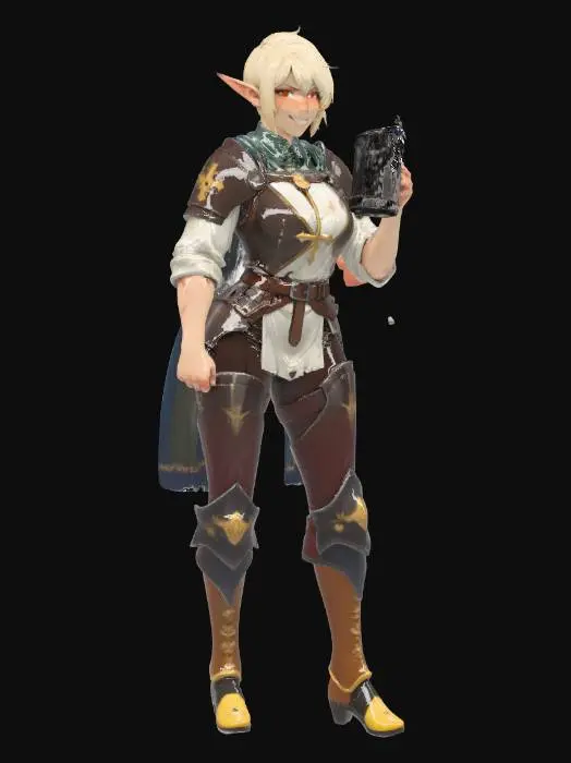 3D model for Elf Warrior's Toast