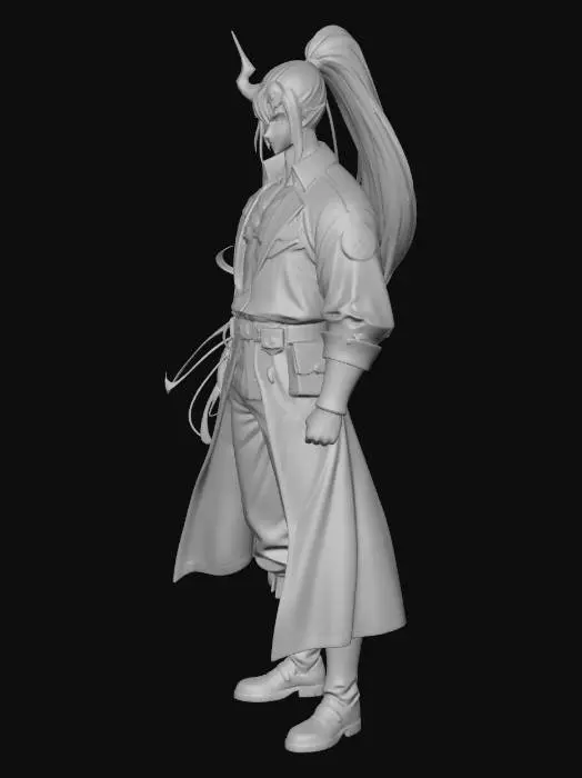 3D model for Warrior of the Mystic Realm