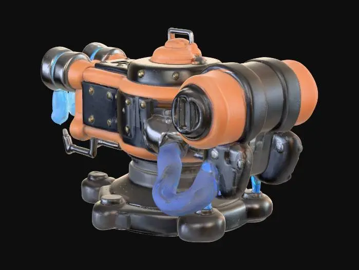 3D model for Steam Turret
