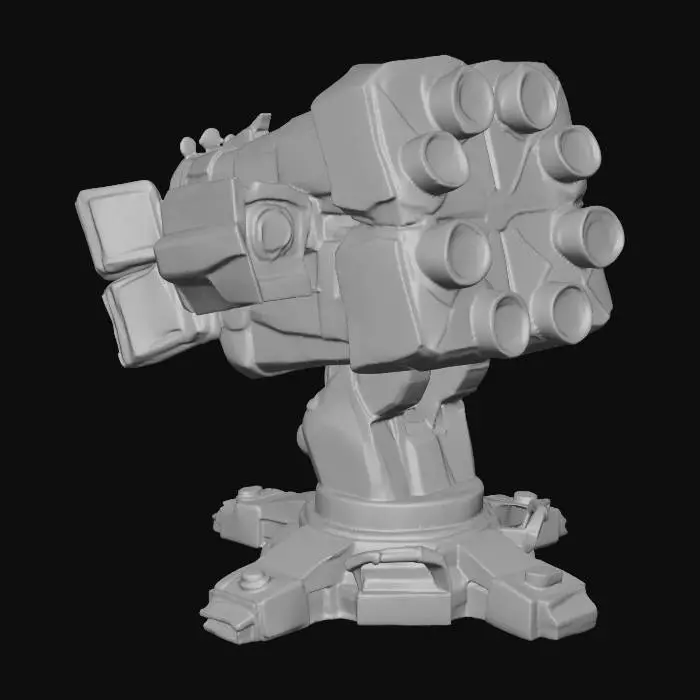 3D model for Multi-Barrel Launcher