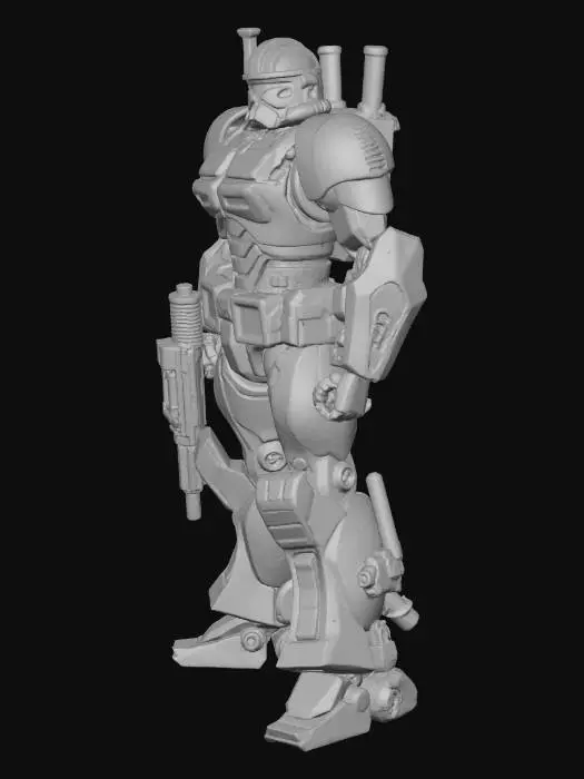 3D model for Clone trooper armor as a transformers with all attachments and armors.