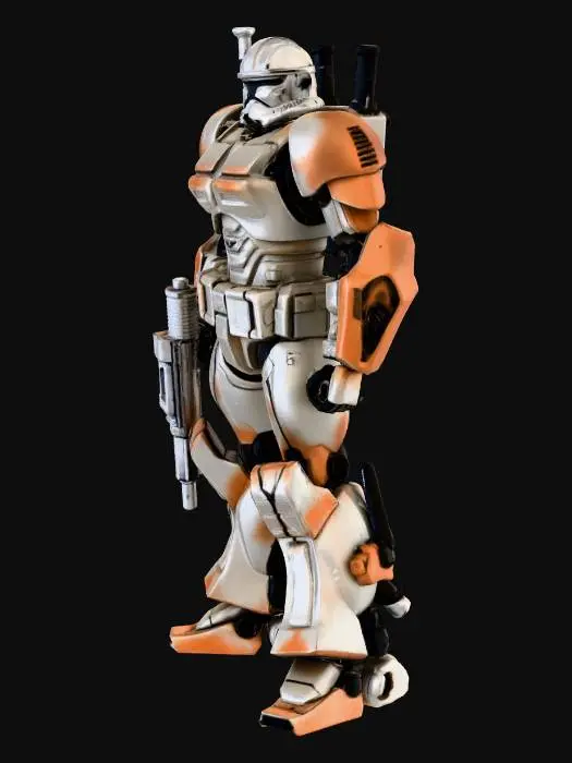 3D model for Clone trooper armor as a transformers with all attachments and armors.