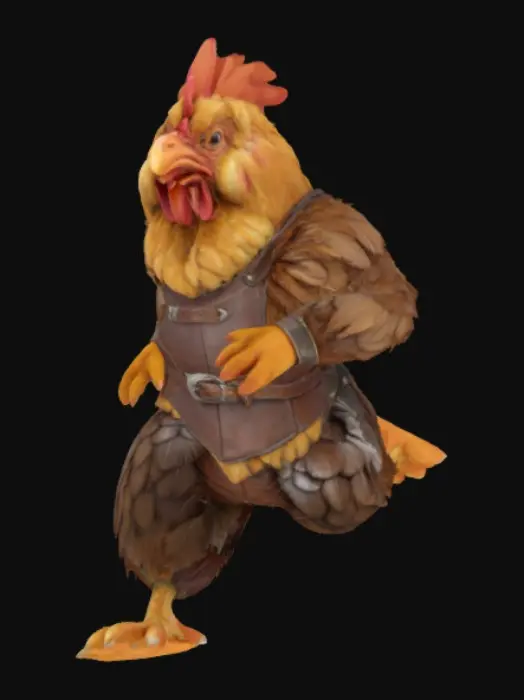 3D model for Gallant Warrior.