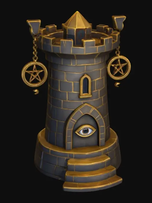3D model for Hidden Tower of Wisdom,