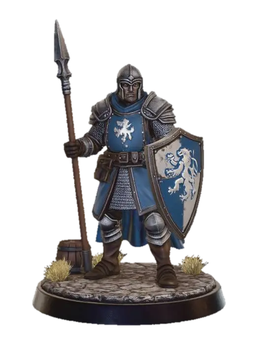 City Guard - Dndmonster 3D model, vytvořený pomocí AI
