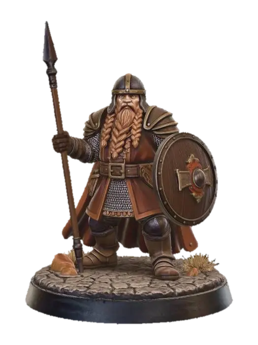 Dwarf Guard - Dndmonster 3D model, vytvořený pomocí AI
