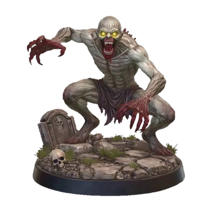 Ghoul - Dndminifigure 3D model, vytvořený pomocí AI
