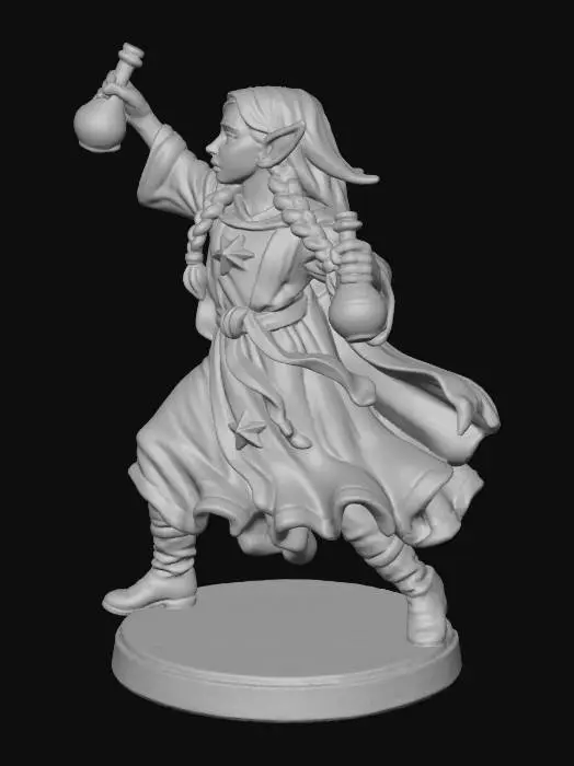 3D model for Elven Alchemist