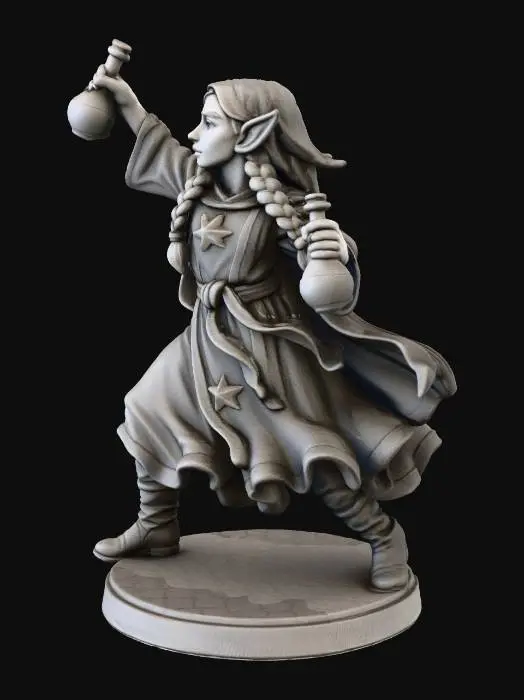 3D model for Elven Alchemist