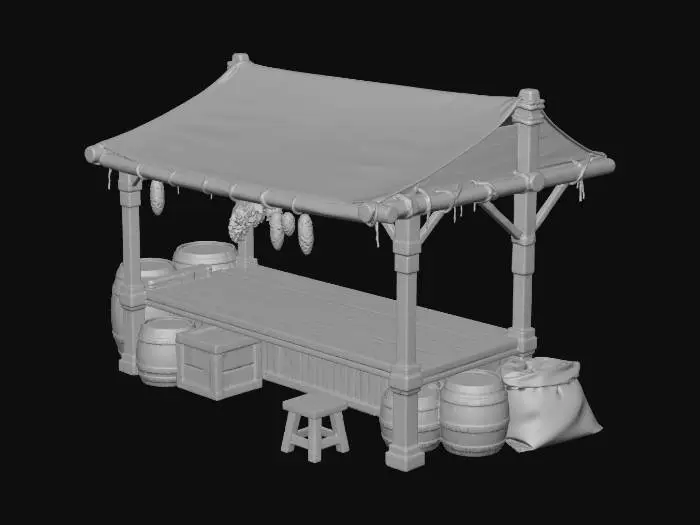 3D model for Market Stall