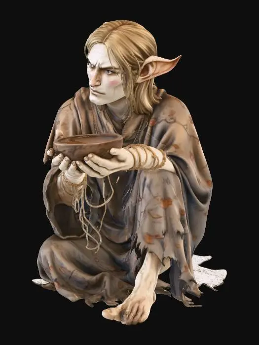 3D model for Elven Beggar
