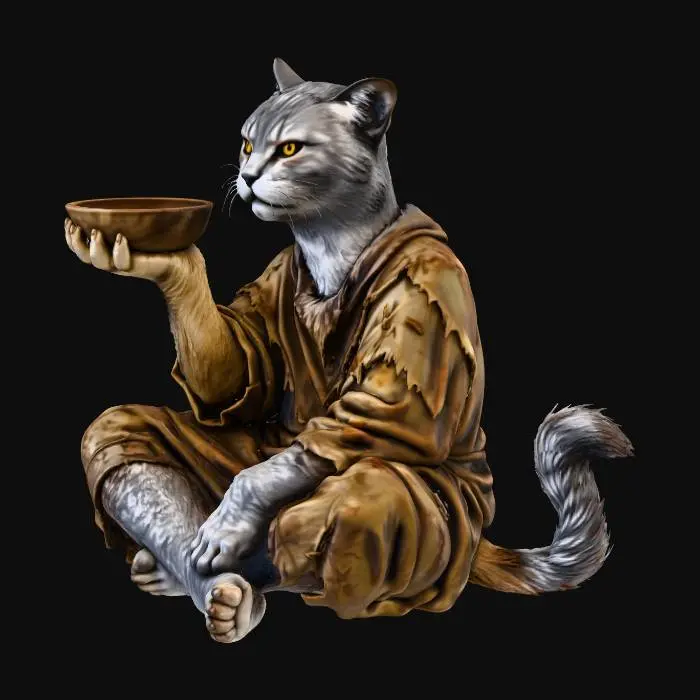 3D model for Hungry Tabaxi Beggar