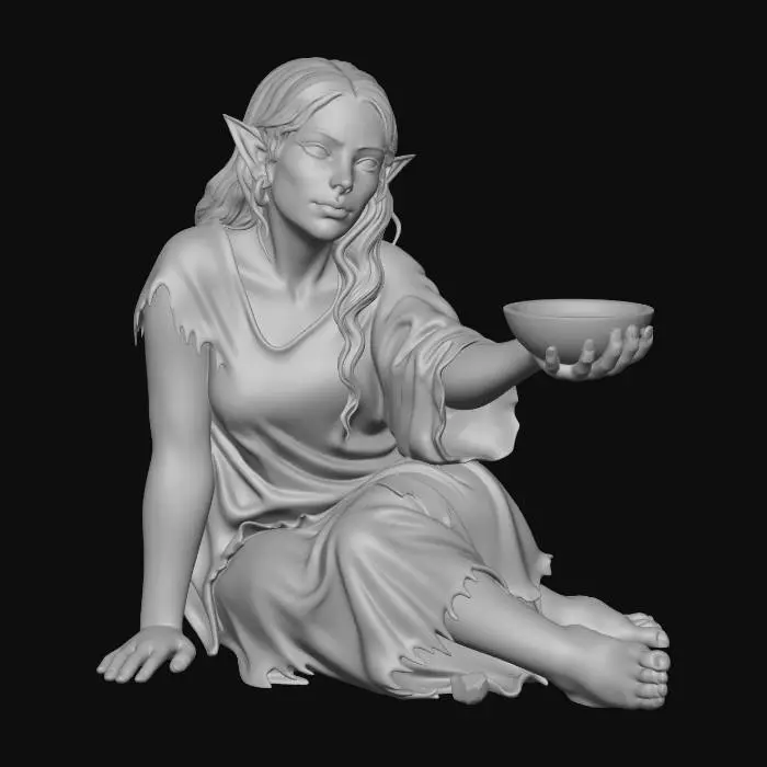 3D model for Beggar Elf