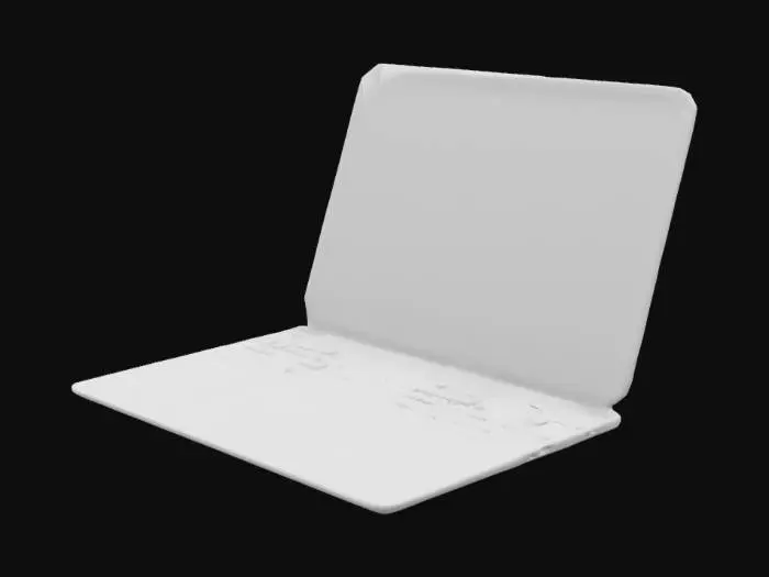 3D model for blue laptop
