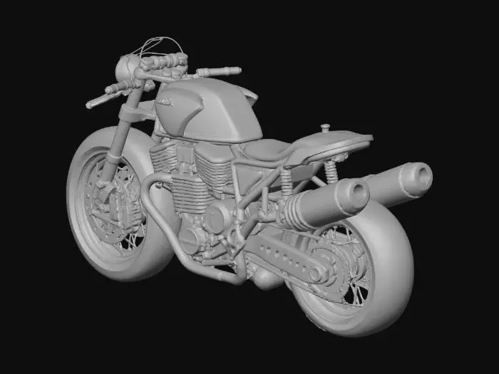 3D model for Create a hyper-realistic, exploded 3D model of a modern superbike, focusing on individual mechanical components rather than the full bike assembly.
The model should include extremely detailed motorcycle parts, such as:
Engine block with visible pistons, crankshaft, camshafts, valves, and timing chain
Cylinder head with cooling fins and bolts
Exhaust headers with heat discoloration
Fuel injection system, throttle bodies, and air intake
Gearbox, clutch plates, and transmission components
Radiator with hoses and coolant paths
Frame mounting points and vibration dampers
Each part must be separate, modular, and accurately scaled, as if designed for engineering visualization or AAA game asset production.
Materials & Surfaces:
Physically Based Rendering (PBR) materials
Brushed aluminu