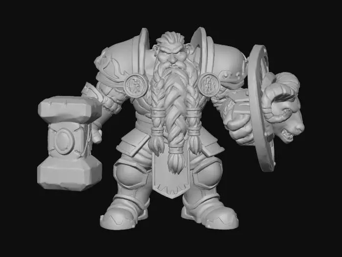 3D model for Dwarven Forge Defender