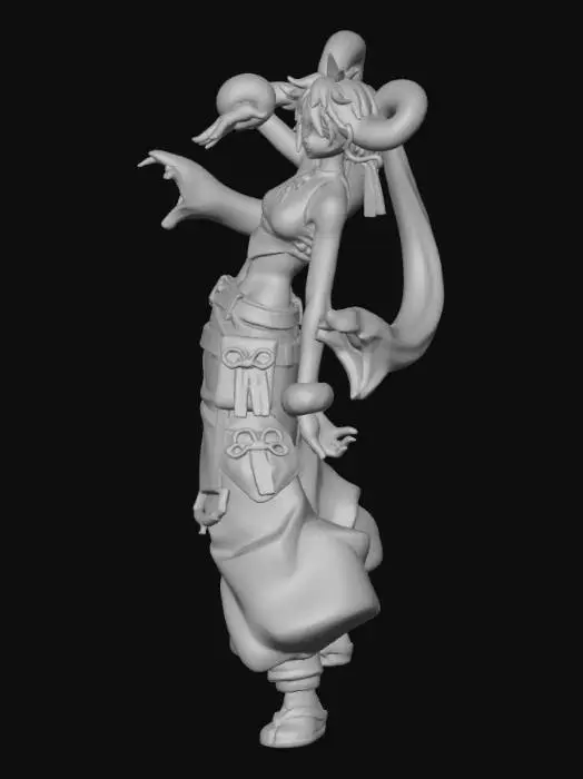 3D model for sneko lady anime gachiakuta