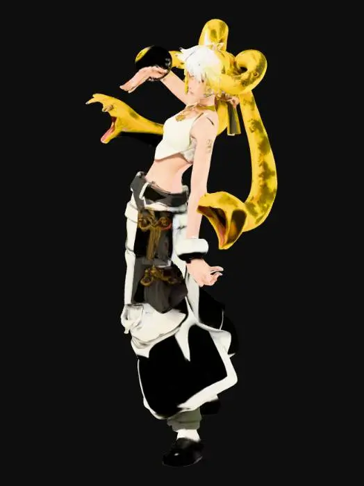 3D model for sneko lady anime gachiakuta